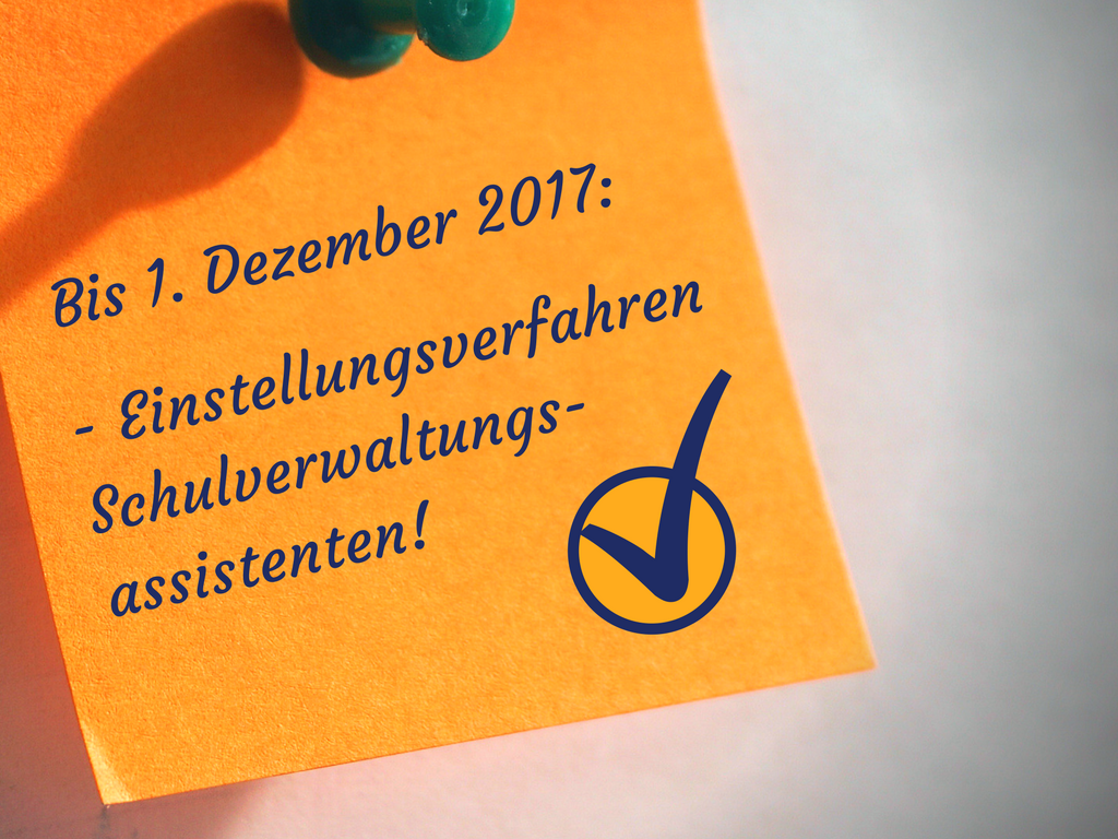 Schulverwaltungsassistenten können sich bewerben