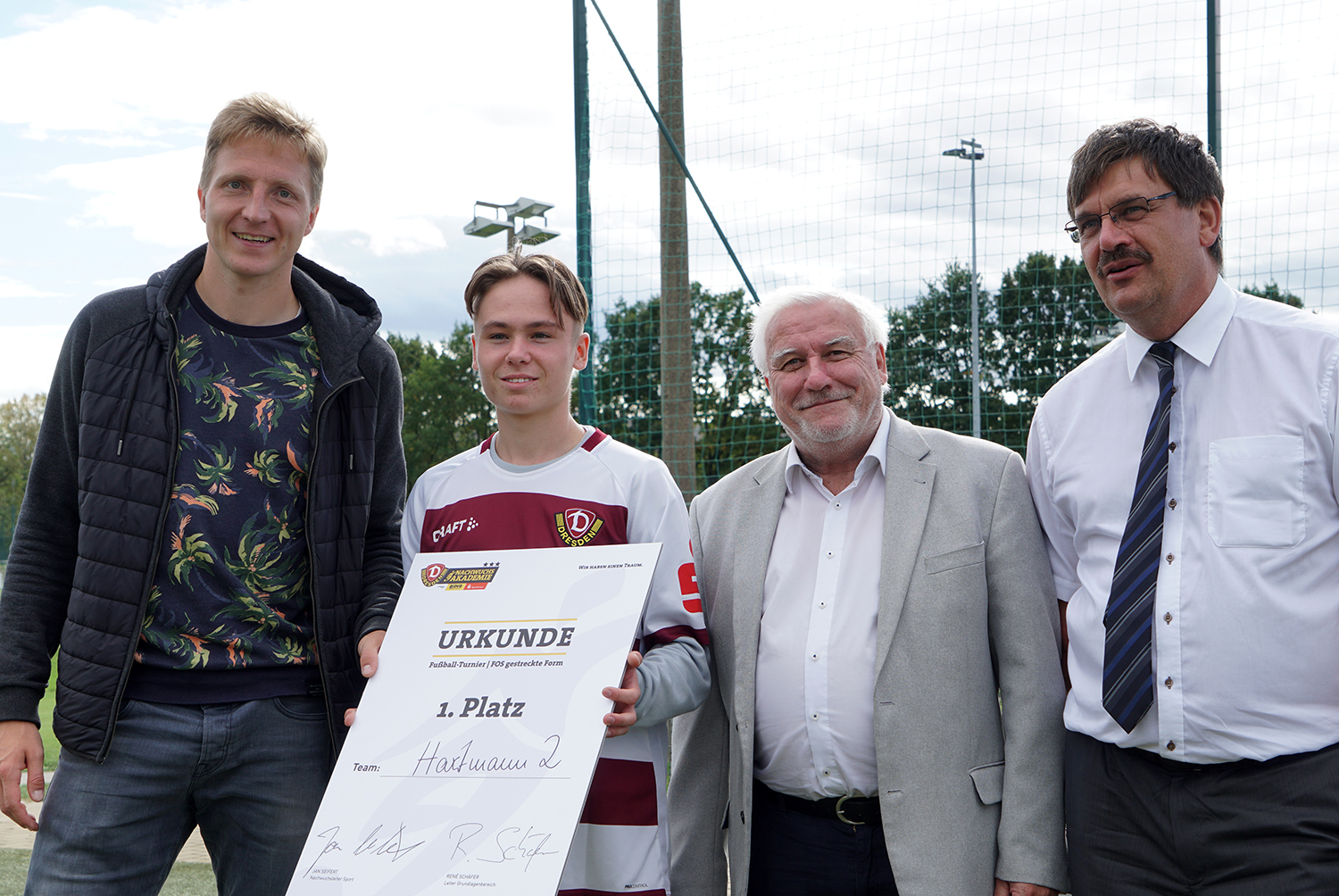 Neuer Sportpate: Dynamo-Spieler Marco Hartmann coacht Nachwuchstalente