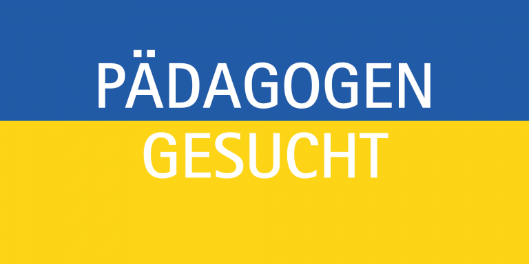 Pädagogen für ukrainische Schülerinnen und Schüler gesucht