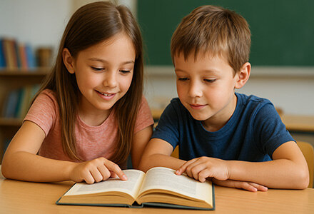 Schülerinnen und Schüler engagieren sich für das Lesen