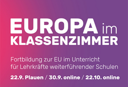 Fortbildung zur EU im Unterricht für Lehrkräfte weiterführender Schulen